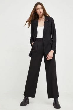 Γυναικεία Σετ Ένα σετ με μια πρόσμειξη μαλλιού Answear Lab χρώμα: μαύρο