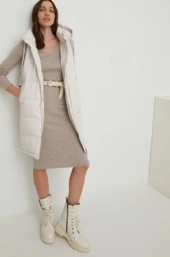 Γυναικεία Γιλέκα Αμάνικο μπουφάν Answear Lab μπεζ