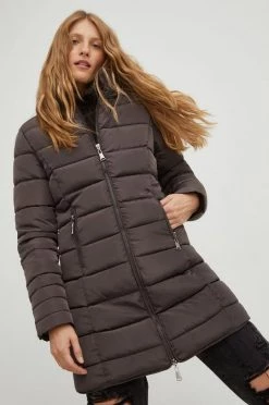 Γυναικεία Μακριά μπουφάν Μπουφάν Answear Lab καφέ,