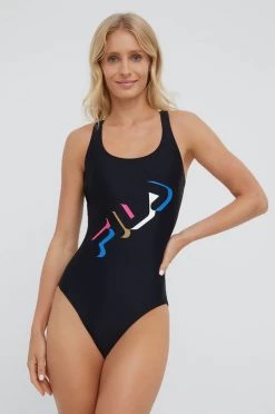 Γυναικεία Ολόσωμα Ολόσωμο μαγιό Fila Skive μαύρο