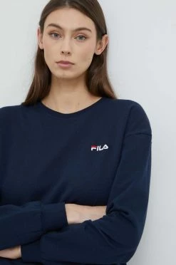 Γυναικεία φόρμες Βαμβακερή φόρμα Fila ναυτικό μπλε -Fila Κατάστημα πωλήσεων unnamed file 798