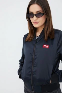 Γυναικεία Κοντά μπουφάν Αναστρέψιμο μπουφάν Bomber Fila μαύρο,